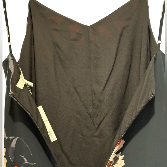 Joie NWT Size 0 Black & Red Spaghetti Strap
 V-Neck Layered Party Dress (0598) - Picture 9 of 13